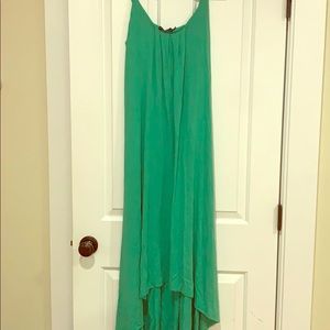 Cynthia Rowley-High low green dress